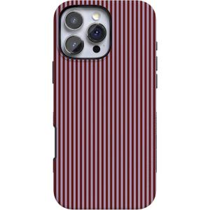 Casely iPhone 16 Pro Case | Ride The Wave | Pastel Rainbow Lined | Compatible with MagSafe | Bold Protective Design(Stripes and the City | Tiny Pinstripe)