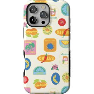 Casely iPhone 16 Pro Case | Ride The Wave | Pastel Rainbow Lined | Compatible with MagSafe | Bold Protective Design(Stuck in Paradise | Tropical Vacation)