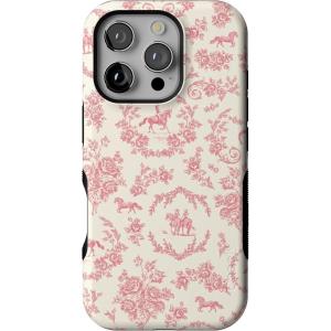 Casely iPhone 16 Pro Case | Ride The Wave | Pastel Rainbow Lined | Compatible with MagSafe | Bold Protective Design(Western Bloom | Jenna Palek x Casely)