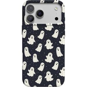 Casely iPhone 17 Pro Max Case | Field of Flowers | Pastel Floral | Compatible with MagSafe | Classic Ultra Slim Design(All Boos No Bite | Friendly Ghost)