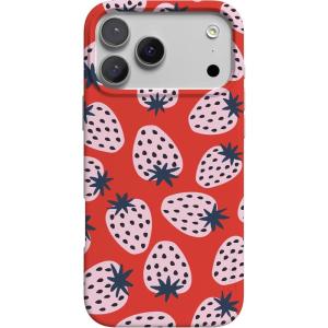 Casely iPhone 17 Pro Max Case | Field of Flowers | Pastel Floral | Compatible with MagSafe | Classic Ultra Slim Design(I’d Pick You | Red Strawberry)
