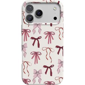 Casely iPhone 17 Pro Max Case | Field of Flowers | Pastel Floral | Compatible with MagSafe | Classic Ultra Slim Design(Lover Girlie | Pink Bows)