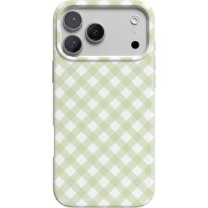 Casely iPhone 17 Pro Max Case | Field of Flowers | Pastel Floral | Compatible with MagSafe | Classic Ultra Slim Design(Mint Lattice | Sunday Best)