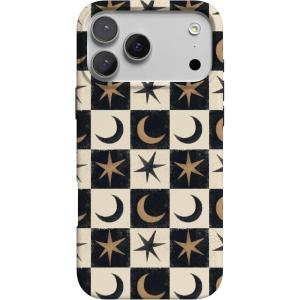 Casely iPhone 17 Pro Max Case | Field of Flowers | Pastel Floral | Compatible with MagSafe | Classic Ultra Slim Design(Mystic Moonstar | Black Celestial)