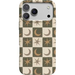 Casely iPhone 17 Pro Max Case | Field of Flowers | Pastel Floral | Compatible with MagSafe | Classic Ultra Slim Design(Mystic Moonstar | Green Celestial)