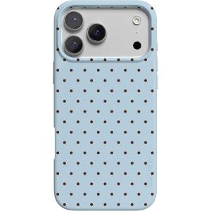 Casely iPhone 17 Pro Max Case | Field of Flowers | Pastel Floral | Compatible with MagSafe | Classic Ultra Slim Design(On the Dot | Blue Polka Dot)