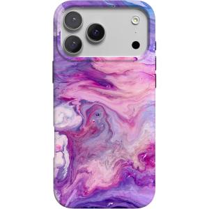 Casely iPhone 17 Pro Max Case | Field of Flowers | Pastel Floral | Compatible with MagSafe | Classic Ultra Slim Design(Tie Dying Over You | Purple Marble)