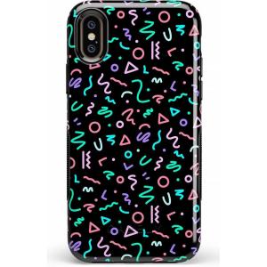 Casely iPhone X/XS Case | Make Your Mark | Crayola Paint Case(Always Vibing | Glow In The Dark Retro)