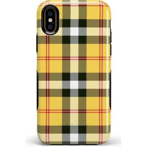 Casely iPhone X/XS Case | Make Your Mark | Crayola Paint Case(As if! Yellow Plaid)
