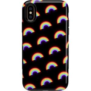 Casely iPhone X/XS Case | Make Your Mark | Crayola Paint Case(Endless Rainbows LED Print)