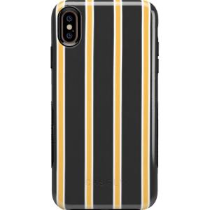 Casely iPhone X/XS Case | Make Your Mark | Crayola Paint Case(Fine Lines Mustard Yellow Pinstripe)