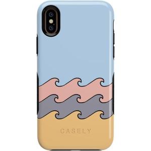 Casely iPhone X/XS Case | Make Your Mark | Crayola Paint Case(High Tide Layered Ocean Waves)