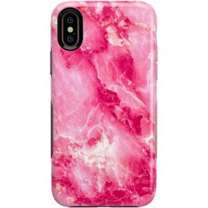 Casely iPhone X/XS Case | Make Your Mark | Crayola Paint Case(Hot Pink Marble)