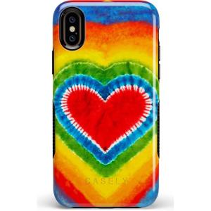Casely iPhone X/XS Case | Make Your Mark | Crayola Paint Case(I Heart Tie Dye)