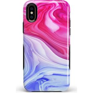 Casely iPhone X/XS Case | Make Your Mark | Crayola Paint Case(Land & Sea Marble Swirl)