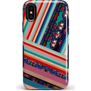 Casely iPhone X/XS Case | Make Your Mark | Crayola Paint Case(Layered Patchwork)
