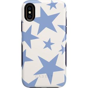 Casely iPhone X/XS Case | Make Your Mark | Crayola Paint Case(Stars Align | Blue & White Stars)