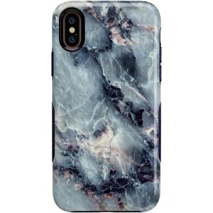 Casely iPhone Xs Max Case | Purple Taupe on Nude | Bold Protective Design(Deep Sea | Blue Marble)