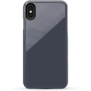 Casely iPhone Xs Max Case | Purple Taupe on Nude | Bold Protective Design(The Boyfriend Collection | Slate Blue)