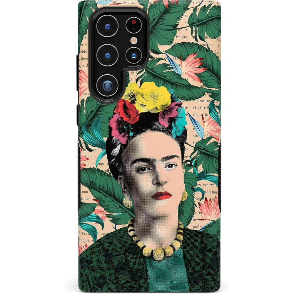 imageCasely Galaxy S22 Ultra Case  Find Your Muse  Frida Kahlo Portrait CaseFrida Kahlo  Find Your Muse  Portrait Floral