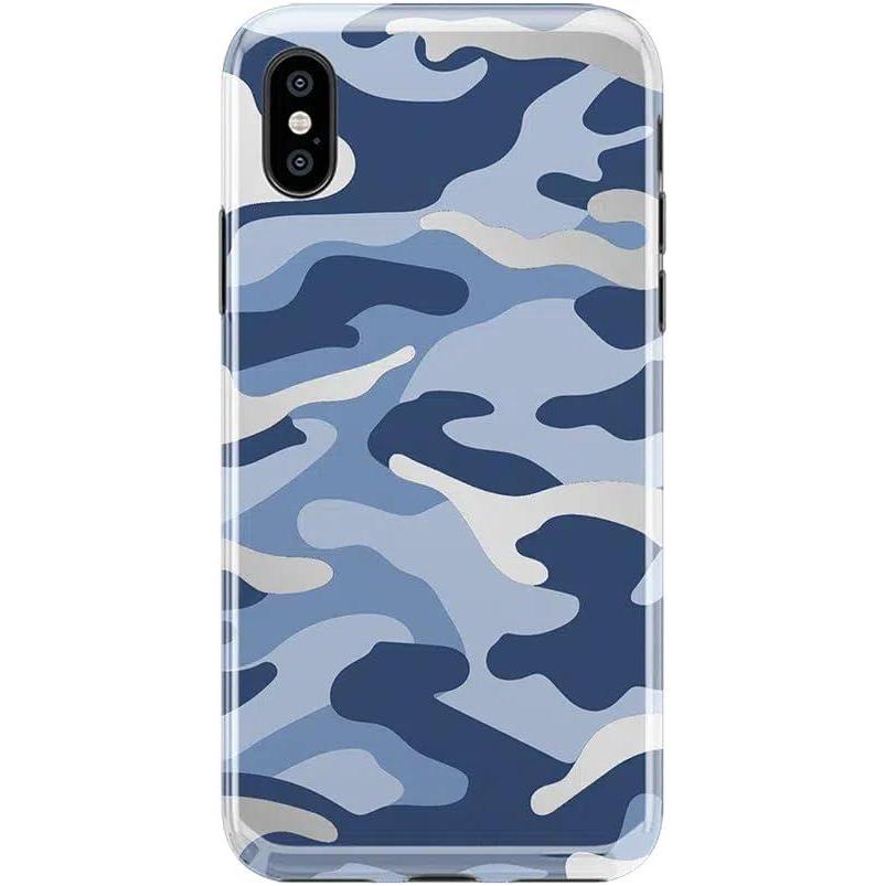 imageCasely iPhone XXS Case  Branching Out  Festive Floral  Classic Ultra Slim DesignIn Formation  Metallic Blue Camo