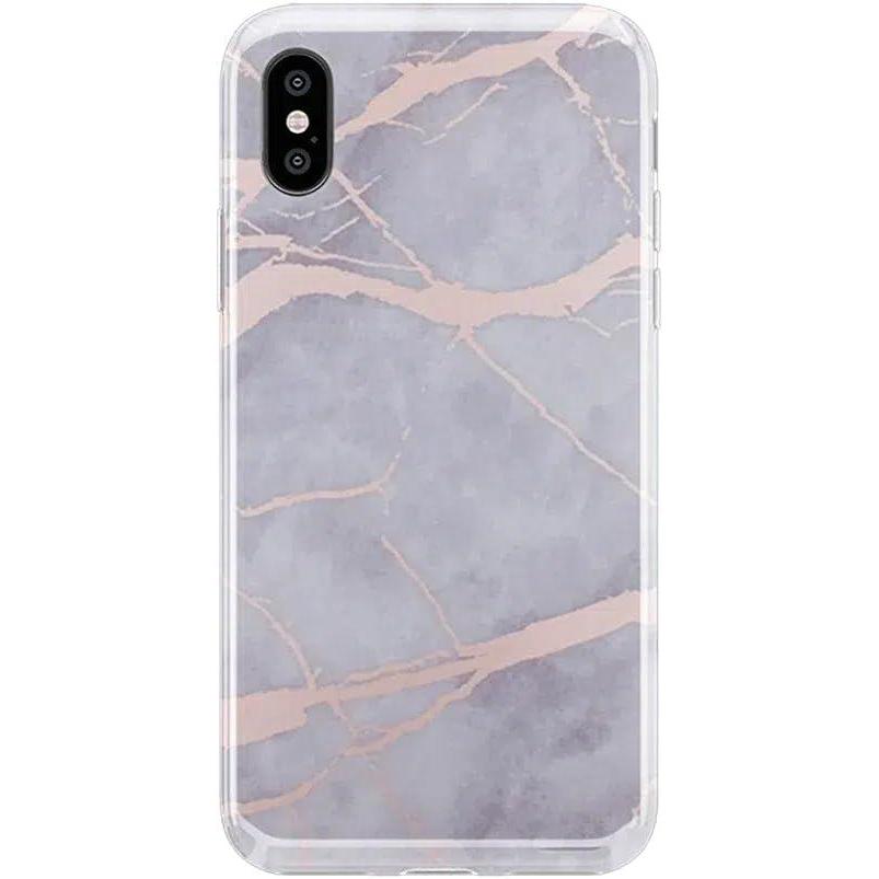 imageCasely iPhone XXS Case  Branching Out  Festive Floral  Classic Ultra Slim DesignTouch of Lavender  Lavender  Rose Gold Marble