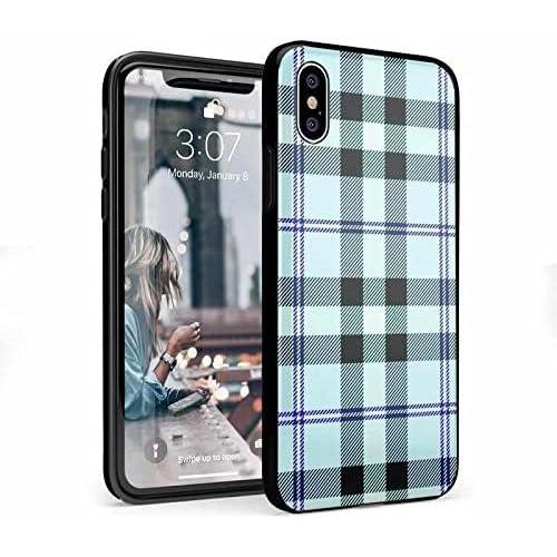 imageCasely iPhone XXS Case  Outside The Lines  Crayola Marker  Classic Ultra Slim DesignAs if Light Blue Plaid