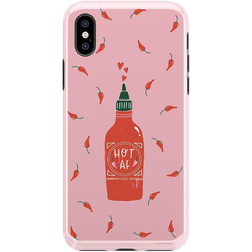 imageCasely iPhone XXS Case  Outside The Lines  Crayola Marker  Classic Ultra Slim DesignSpicy AF  Pink Chili Hot Sauce