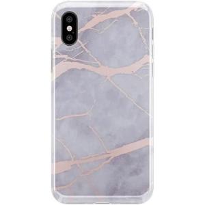 Casely iPhone X/XS Case | Branching Out | Festive Floral | Classic Ultra Slim Design(Touch of Lavender | Lavender & Rose Gold Marble)