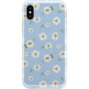 Casely iPhone X/XS Case | Outside The Lines | Crayola Marker | Classic Ultra Slim Design(Daisy Daydream | Baby Blue Floral)