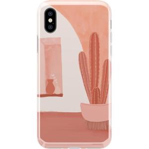 Casely iPhone X/XS Case | Outside The Lines | Crayola Marker | Classic Ultra Slim Design(Desert Daze | Peachy Cactus)