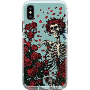 Casely iPhone X/XS Case | Outside The Lines | Crayola Marker | Classic Ultra Slim Design(Forever Grateful | Grateful Dead Skeleton Floral)
