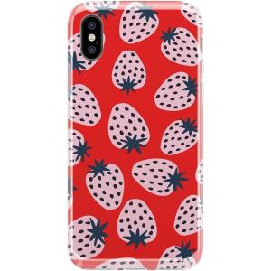 Casely iPhone X/XS Case | Outside The Lines | Crayola Marker | Classic Ultra Slim Design(I’d Pick You | Red Strawberry)