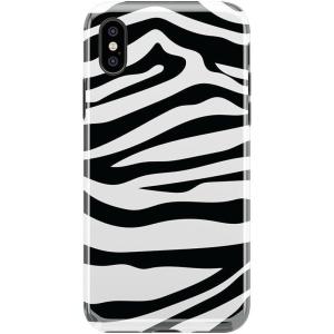 Casely iPhone X/XS Case | Outside The Lines | Crayola Marker | Classic Ultra Slim Design(Into the Wild | Zebra)