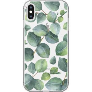 Casely iPhone X/XS Case | Outside The Lines | Crayola Marker | Classic Ultra Slim Design(Leaf Me Alone | Green Floral)