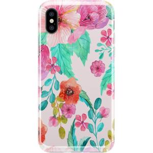 Casely iPhone X/XS Case | Outside The Lines | Crayola Marker | Classic Ultra Slim Design(Out And About | Light Pink Floral)