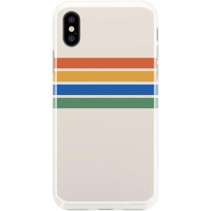 Casely iPhone X/XS Case | Outside The Lines | Crayola Marker | Classic Ultra Slim Design(Rainbow Stripes Color Block)