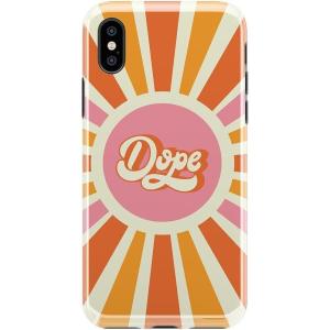 Casely iPhone X/XS Case | Outside The Lines | Crayola Marker | Classic Ultra Slim Design(You’re Dope | Retro Colorblock)