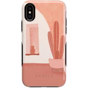 Casely iPhone X/XS Case | Veneta Tapestry | Grateful Dead Tie Dye | Bold Protective Design(Desert Daze | Peachy Cactus)