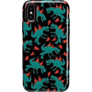 Casely iPhone X/XS Case | Veneta Tapestry | Grateful Dead Tie Dye | Bold Protective Design(You’re Dino-mite | Green Dinosaur)