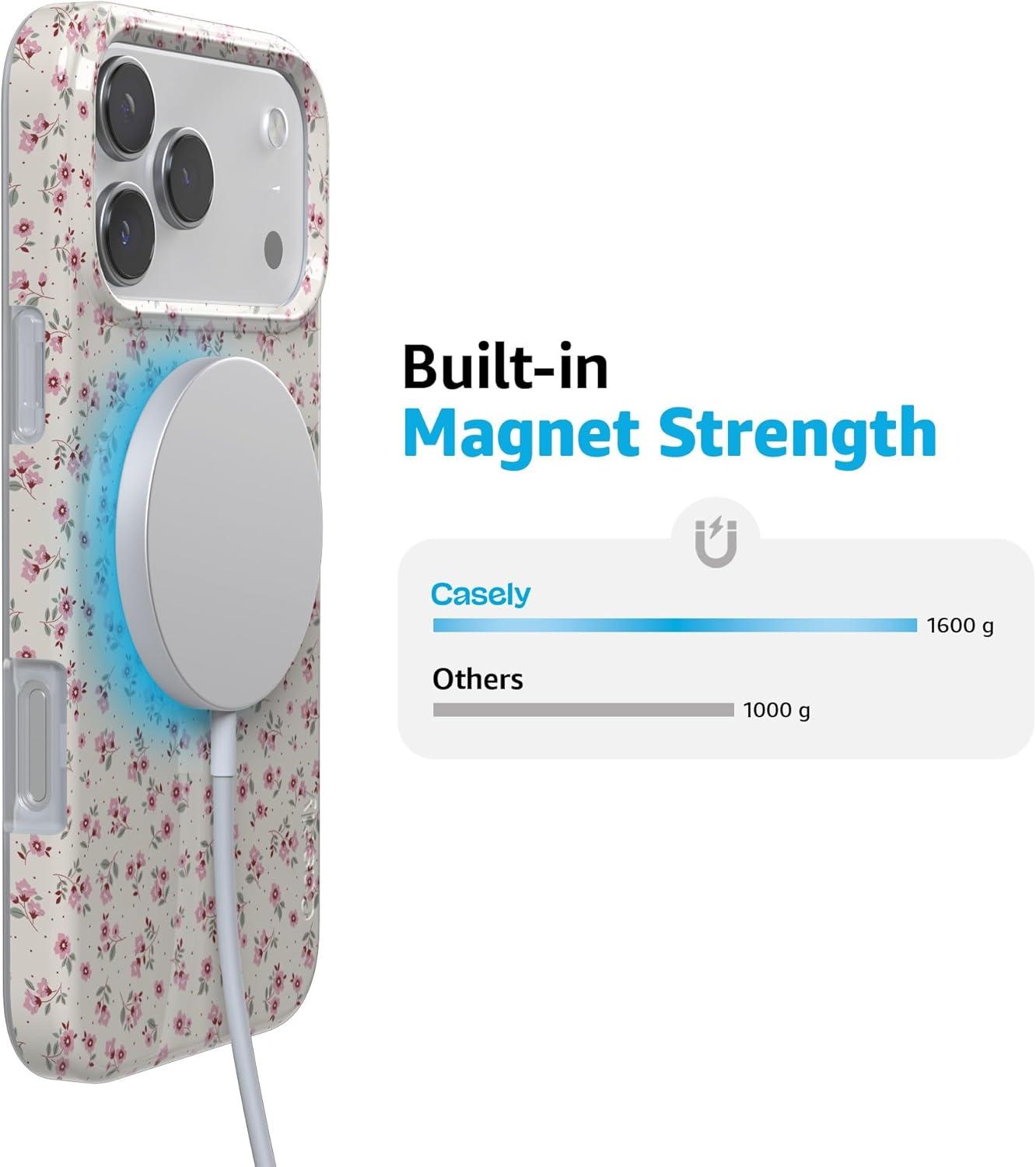 imageCasely iPhone 17 Pro Case  Chelsea Checker  Starlight Tiles  Compatible with MagSafe  Classic Ultra Slim DesignCottage Charm  Cottagecore