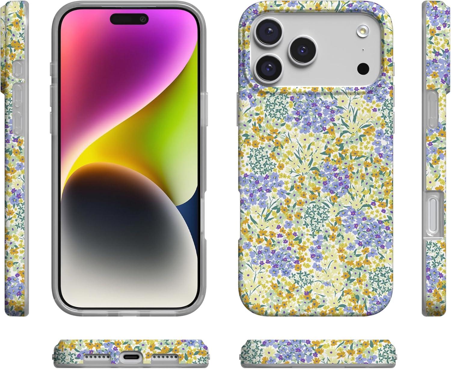 imageCasely iPhone 17 Pro Case  Chelsea Checker  Starlight Tiles  Compatible with MagSafe  Classic Ultra Slim DesignDream Garden  Cottagecore