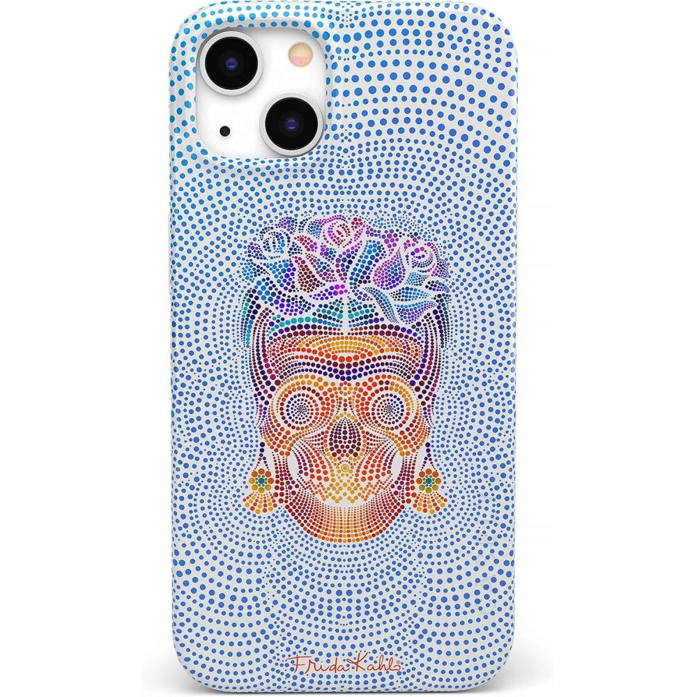 imageCasely iPhone 12 Mini Case  Vida y Muerte  Frida Kahlo Dotted Skull  Classic Ultra Slim Design