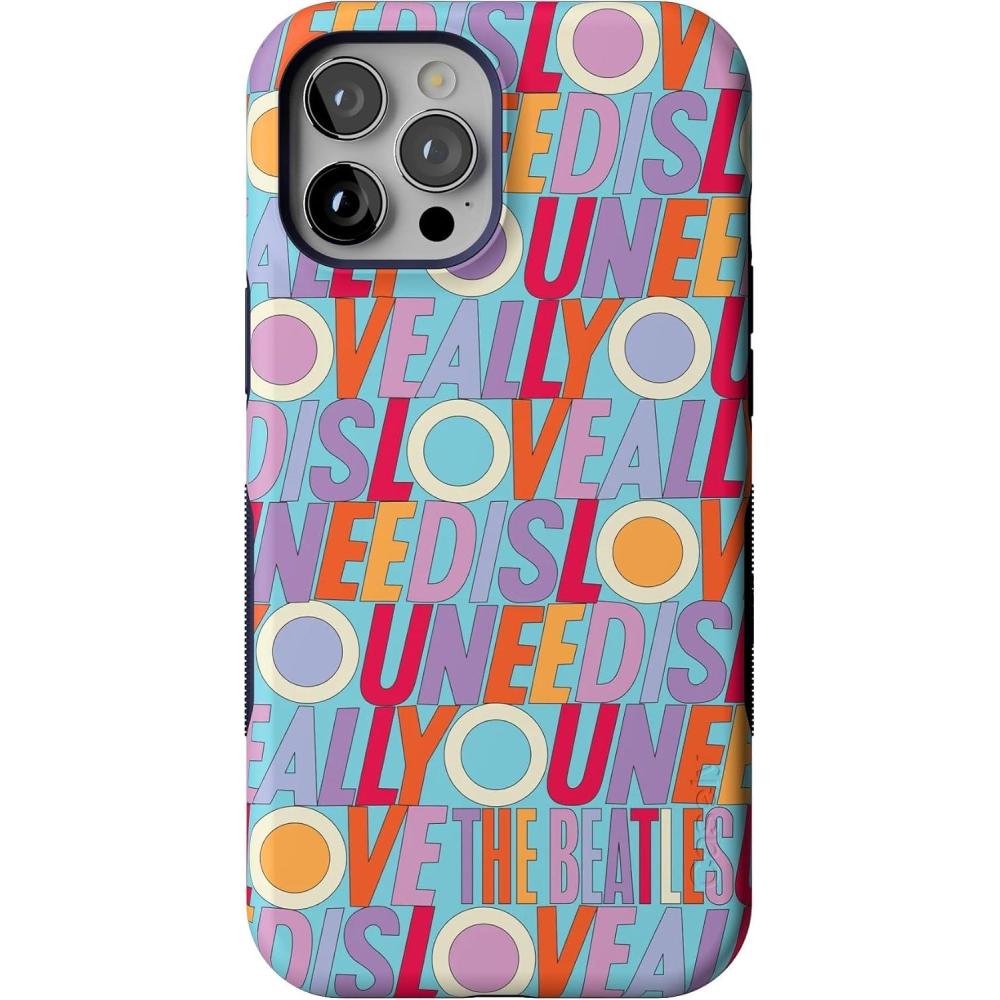 imageCasely iPhone 12 Pro Max Case  Mystic Meadow  Green Gardens  Bold Protective Design  MagSafe Compatible DesignBeatles  All You Need Is Love