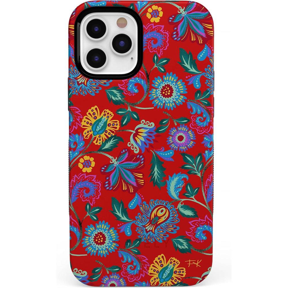 imageCasely iPhone 12 Pro Max Case  Mystic Meadow  Green Gardens  Bold Protective Design  MagSafe Compatible DesignFrida Kahlo  Painted Flowers  Floral