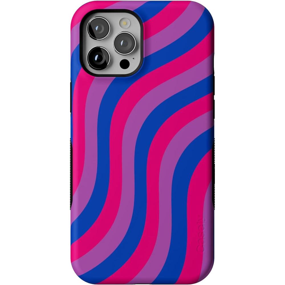 imageCasely iPhone 12 Pro Max Case  Mystic Meadow  Green Gardens  Bold Protective Design  MagSafe Compatible DesignLove Wins  Pride