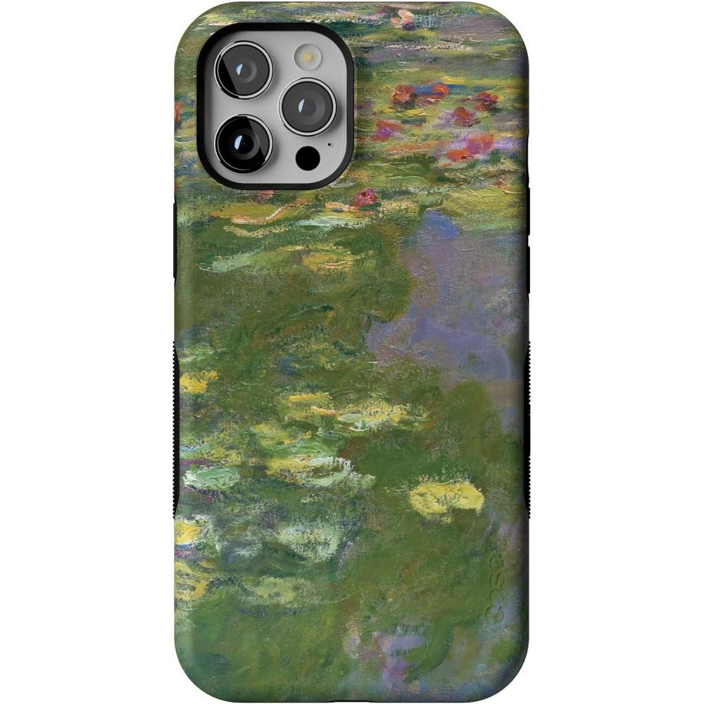 imageCasely iPhone 12 Pro Max Case  Mystic Meadow  Green Gardens  Bold Protective Design  MagSafe Compatible DesignMonets Water Lilies  The Met Museum Collection