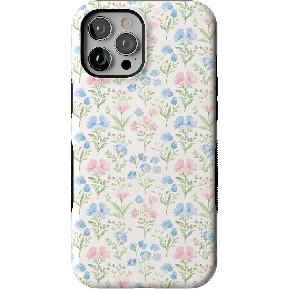 imageCasely iPhone 12 Pro Max Case  Mystic Meadow  Green Gardens  Bold Protective Design  MagSafe Compatible DesignPastel Garden  Sunday Best