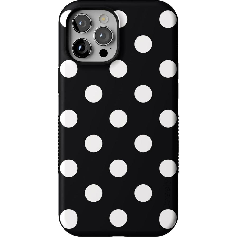 imageCasely iPhone 12 Pro Max Case  Mystic Meadow  Green Gardens  Bold Protective Design  MagSafe Compatible DesignPolka Dots  High Contrast Design