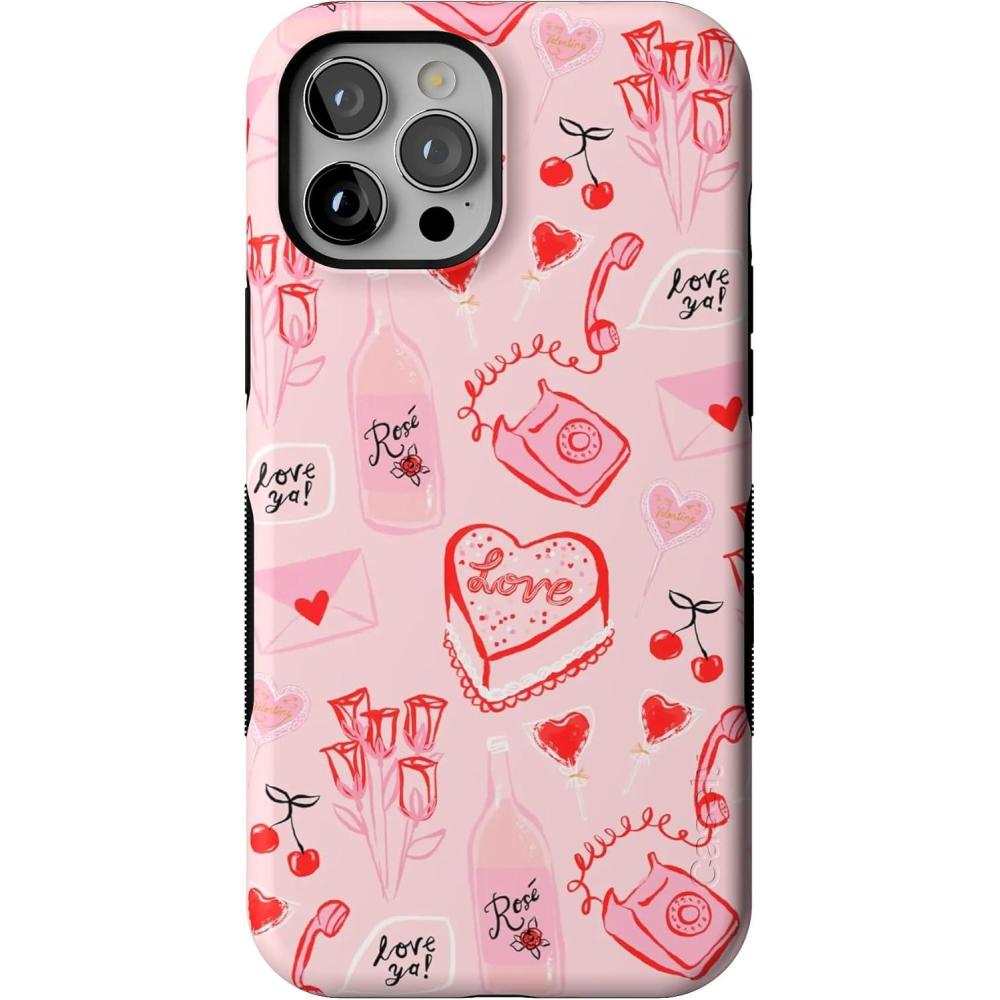 imageCasely iPhone 12 Pro Max Case  Mystic Meadow  Green Gardens  Bold Protective Design  MagSafe Compatible DesignThats Amore  Valentines